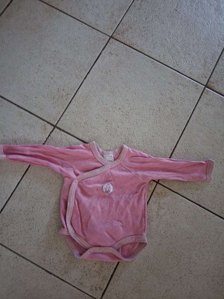 roze romper maat 62/68, Ophalen, Zo goed als nieuw, Meisje, Nacht- of Onderkleding