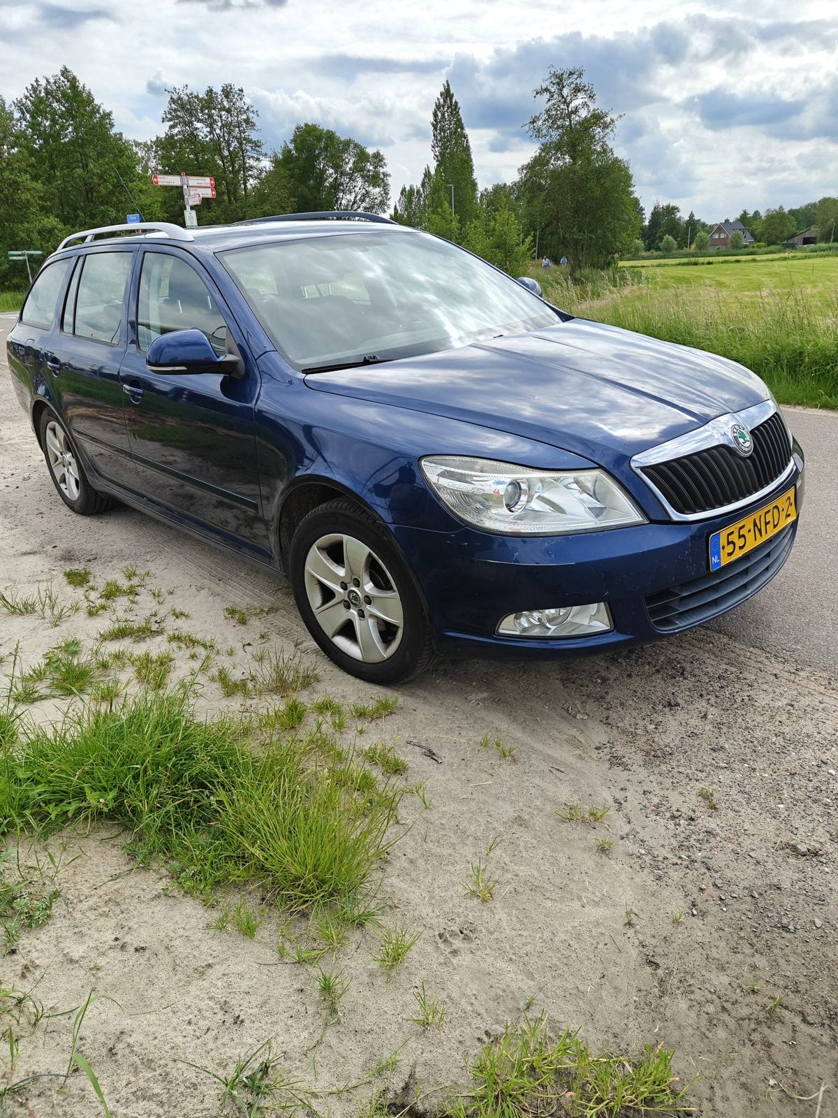 Skoda Octavia 1.2 TSI Combi 2010 Blauw, Auto's, Voorwielaandrijving, Stof, Zwart, 4 cilinders