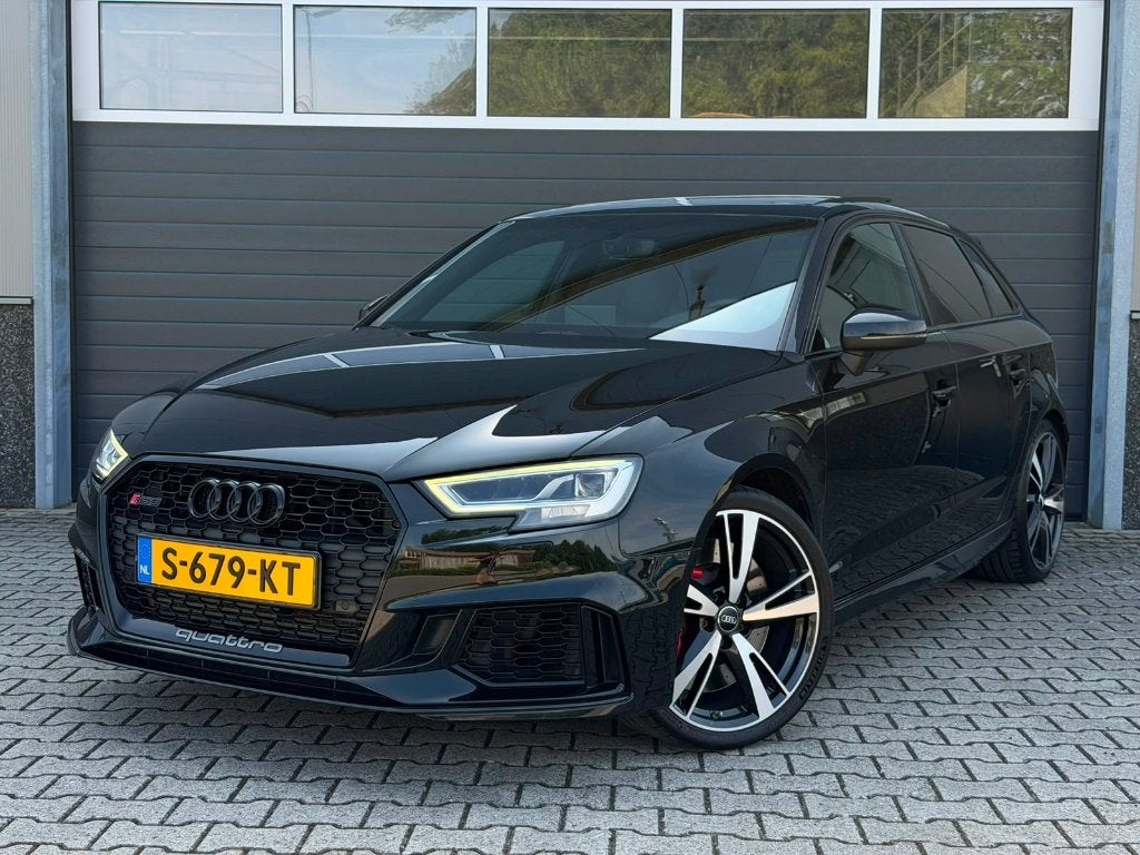 Audi A3 RS3 2.5 Tfsi 480pk Quattro S Tronic 2019 Zwart, Auto's, Audi, Automaat, 1505 kg, Zwart, Vierwielaandrijving