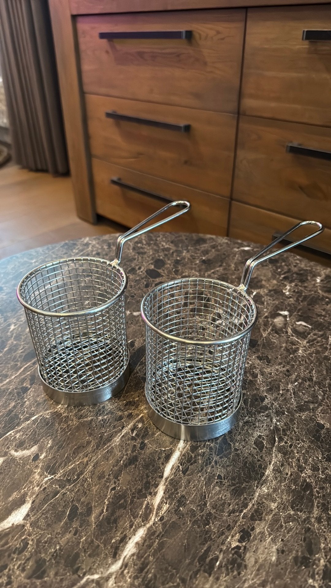Mini frituurmandjes serveer 2 stuks, Ophalen, Nieuw, Overige stijlen