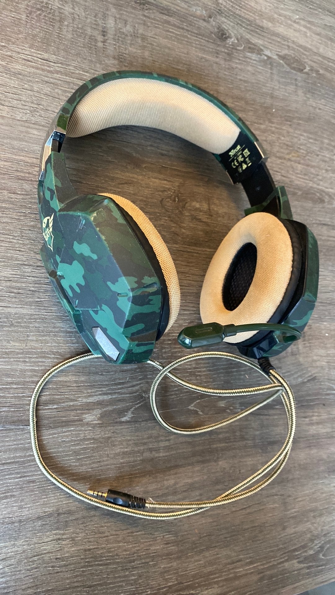 Trust GXT 322c gaming koptelefoon met headset, Overige merken, Ophalen of Verzenden, Groen, Microfoon
