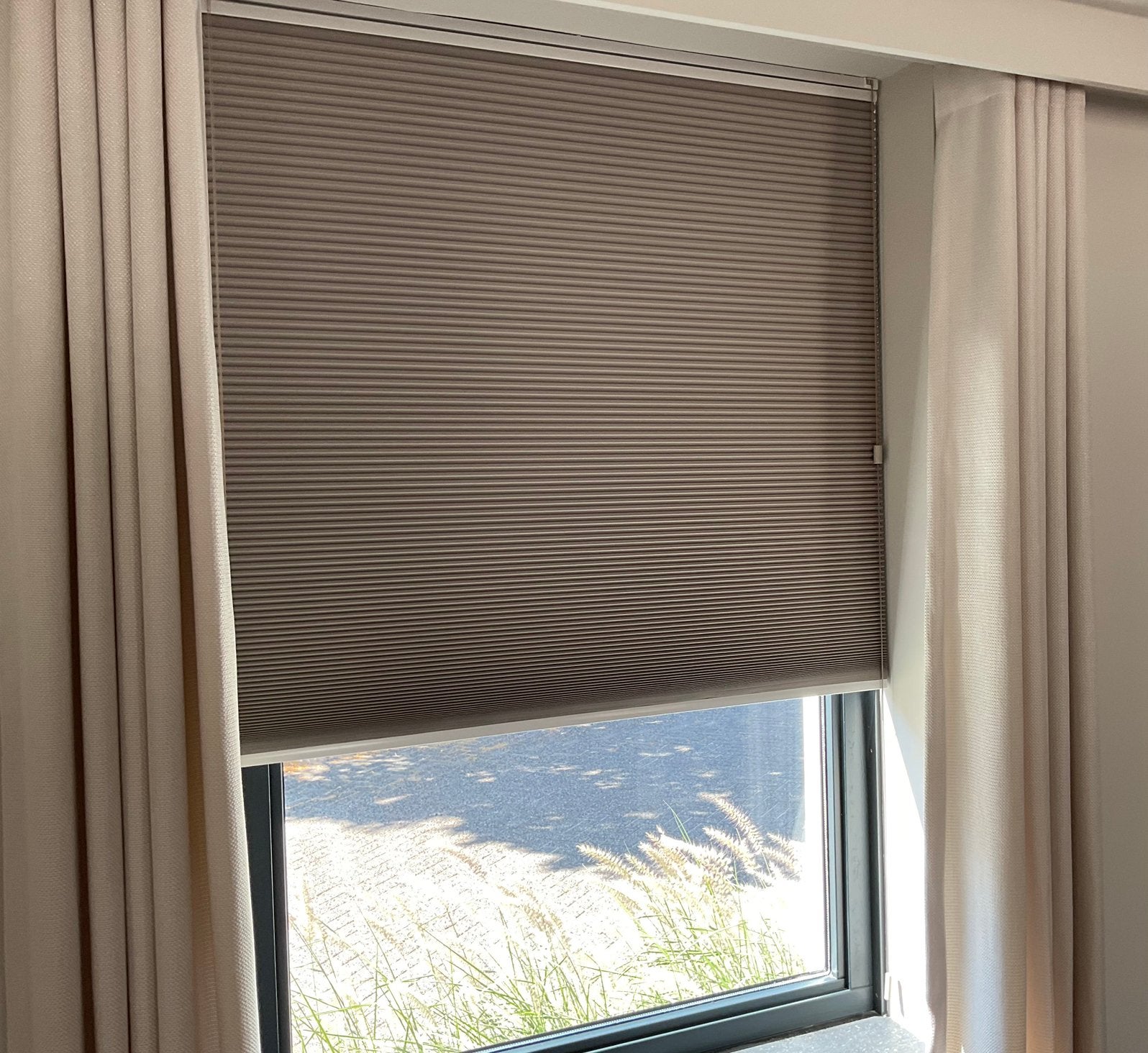 Dubbel Plisse gordijn verduisterend NIEUW 3x, Huis en Inrichting, Kwantum, Koordbediening, Nieuw, Polyester