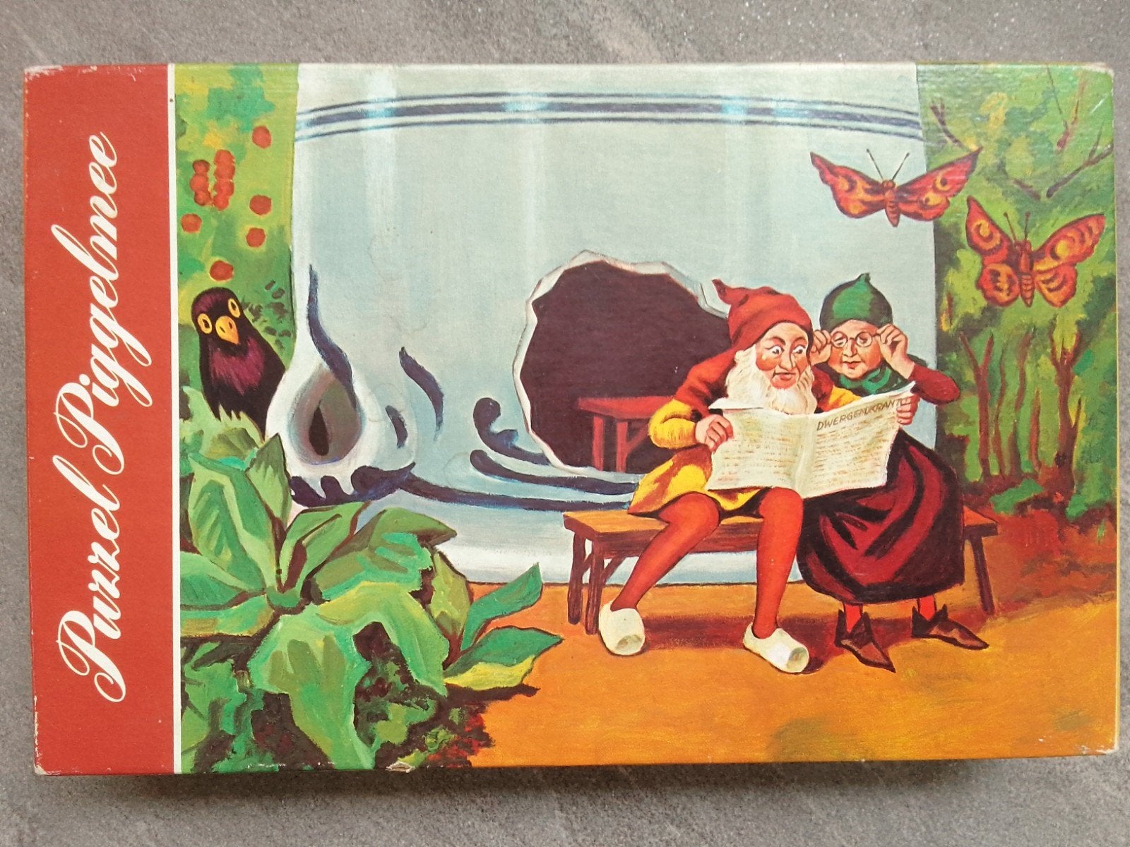 Piggelmee, puzzel, 1000 stukjes, vintage, van Nelle, Ophalen of Verzenden, 500 t/m 1500 stukjes, Gebruikt