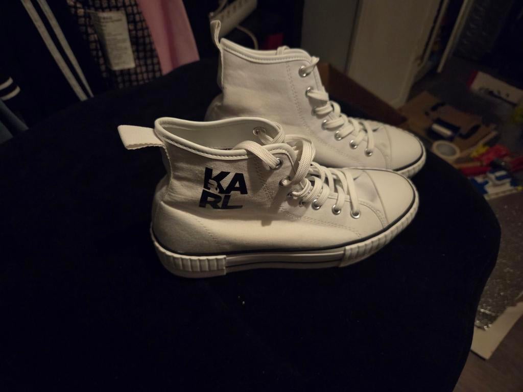 Karl Lagerfeld gympen/sneakers, Wit, Nieuw, Ophalen of Verzenden, Sneakers of Gympen