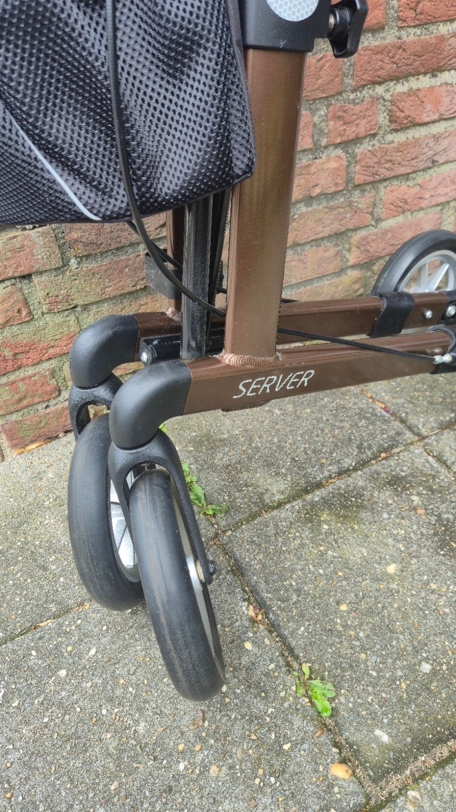 Rollator Mobilex Lion zith 55 cm, Ophalen