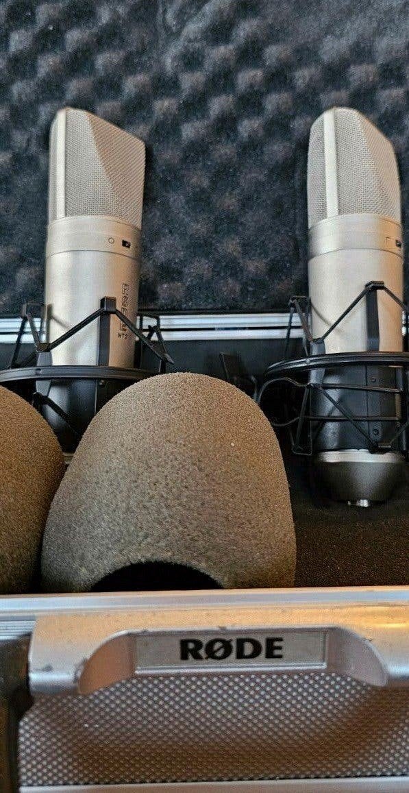 Rode NT2 condensator microfoon 2stuk, Ophalen of Verzenden, Zo goed als nieuw, Studiomicrofoon