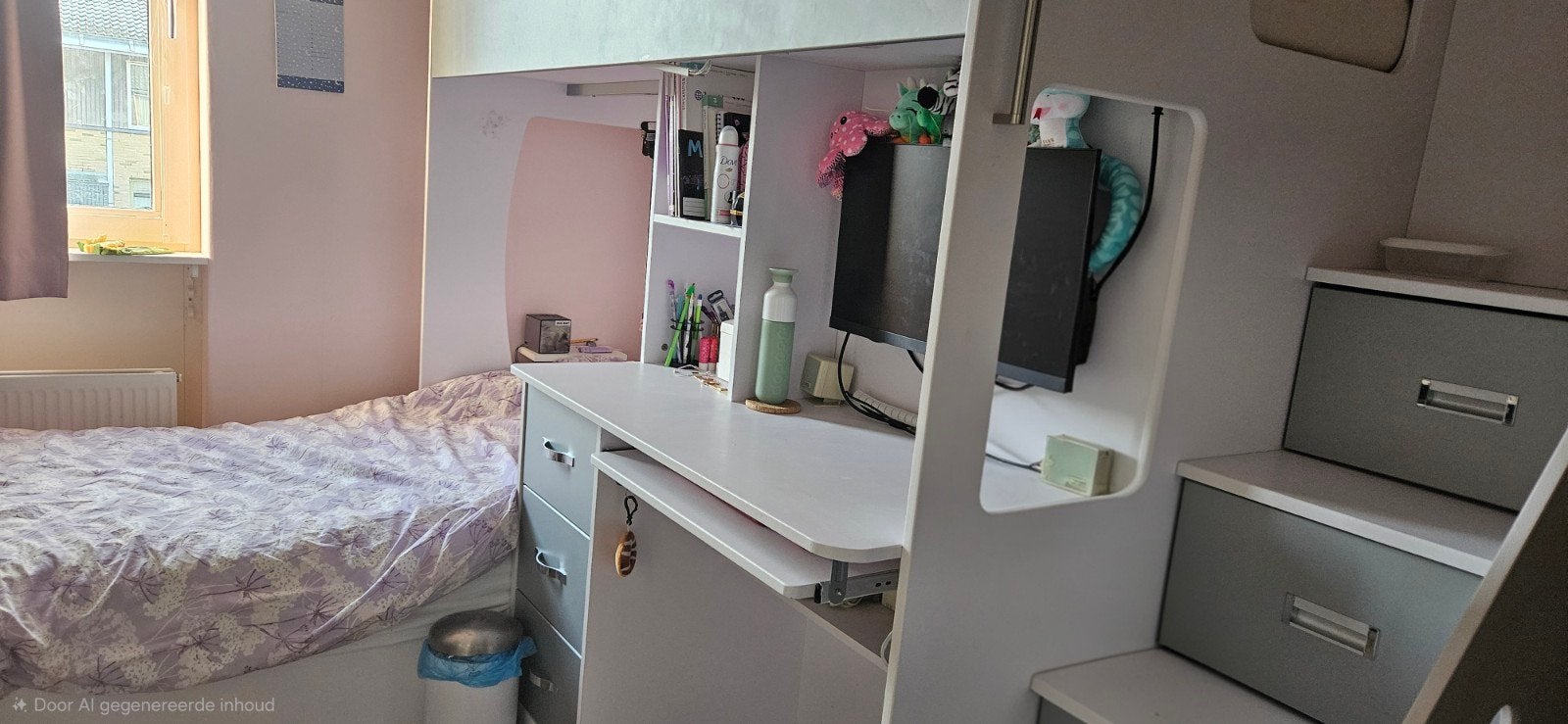 Stapelbed inclusief matrassen, Huis en Inrichting, Ophalen, Gebruikt, 90 cm, 160 tot 180 cm
