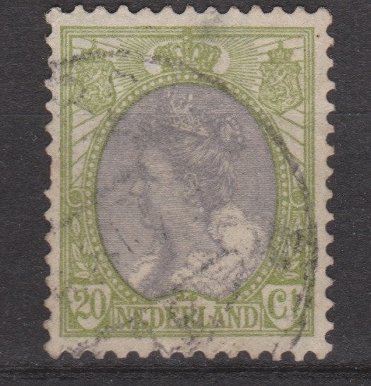 Nederland 69 gebruikt Wilhelmina 1899 ; Nederland 10% CW, Ophalen of Verzenden, T/m 1940, Gestempeld