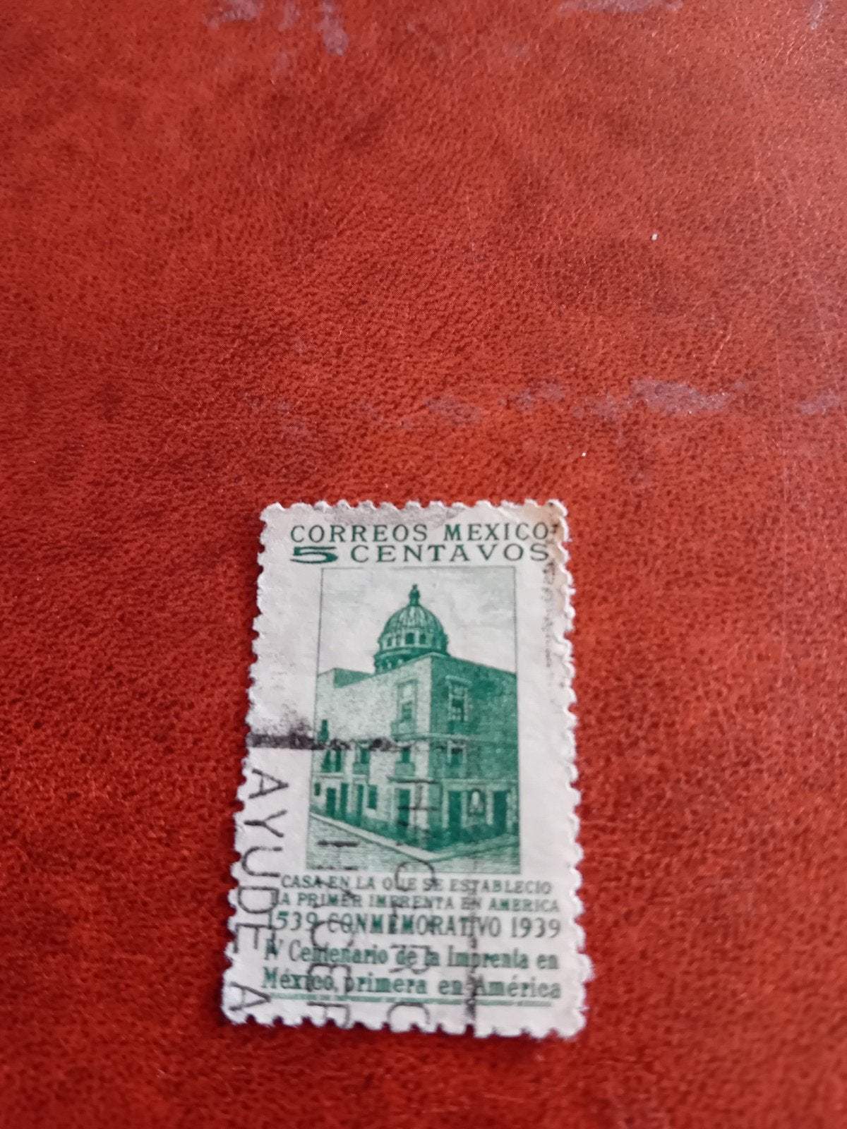 Mexico 5 Centavos postzegel 1939 - Eerste Drukkerij, Ophalen of Verzenden, Gestempeld