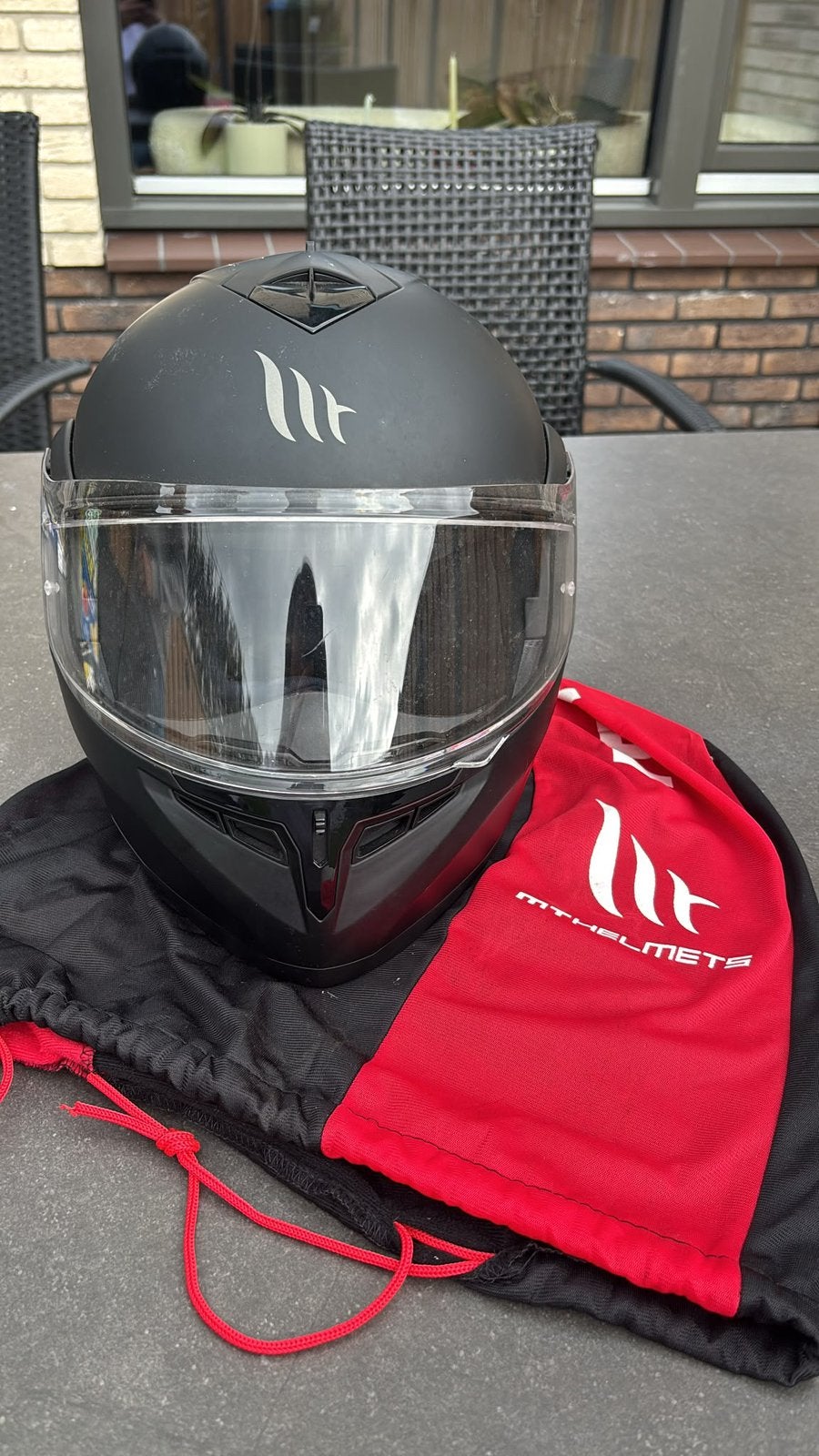MT Helmets Optimus Systeemhelm maat S 55-56 | Zwart | ECE, Motoren, Systeemhelm, Heren, S, Tweedehands