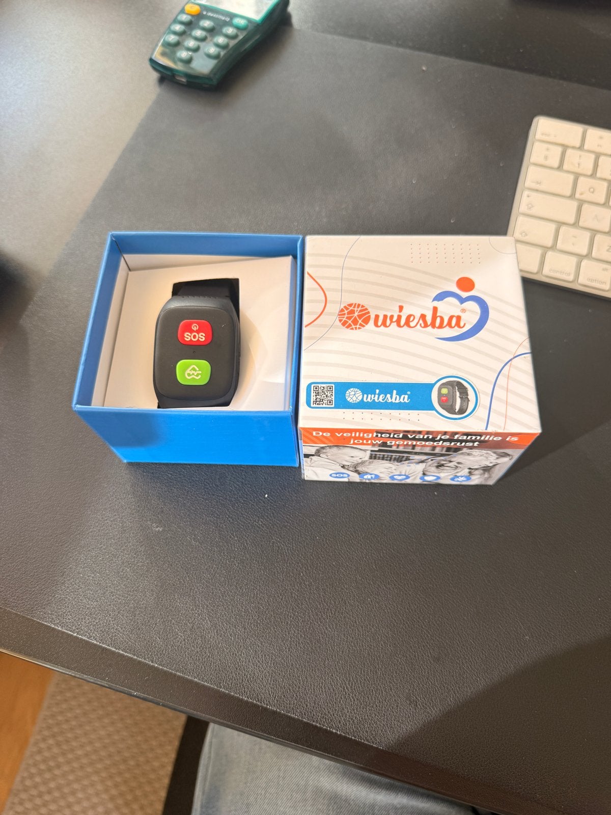 Nieuwe Wiesba WB695 Smartwatch met SOS-functie en GPS, Verzenden, Zwart, Nieuw, GPS