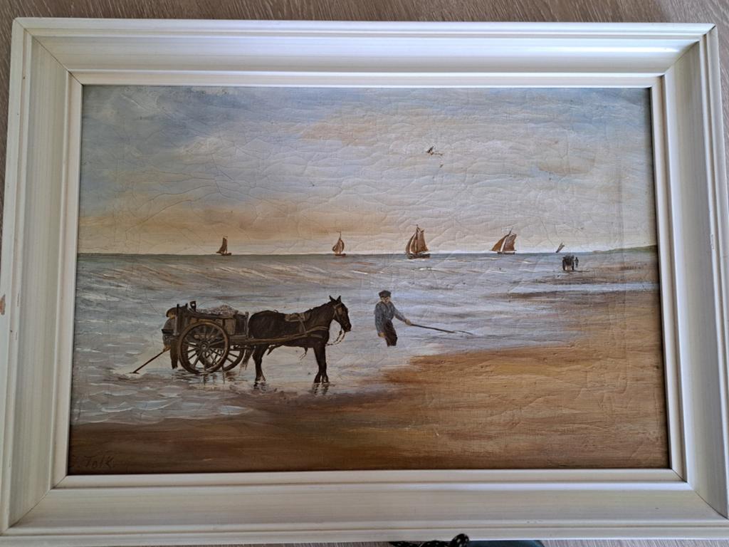 Schilderij van J. Tollk, Ophalen