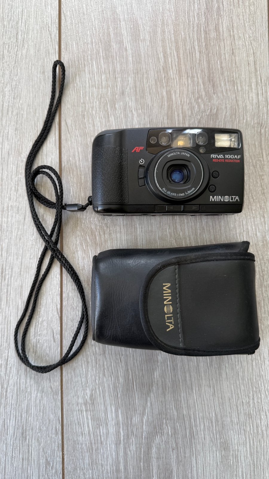Minolta Riva 100 AF, Audio, Tv en Foto, Fotocamera's Analoog, Ophalen of Verzenden, Gebruikt, Compact
