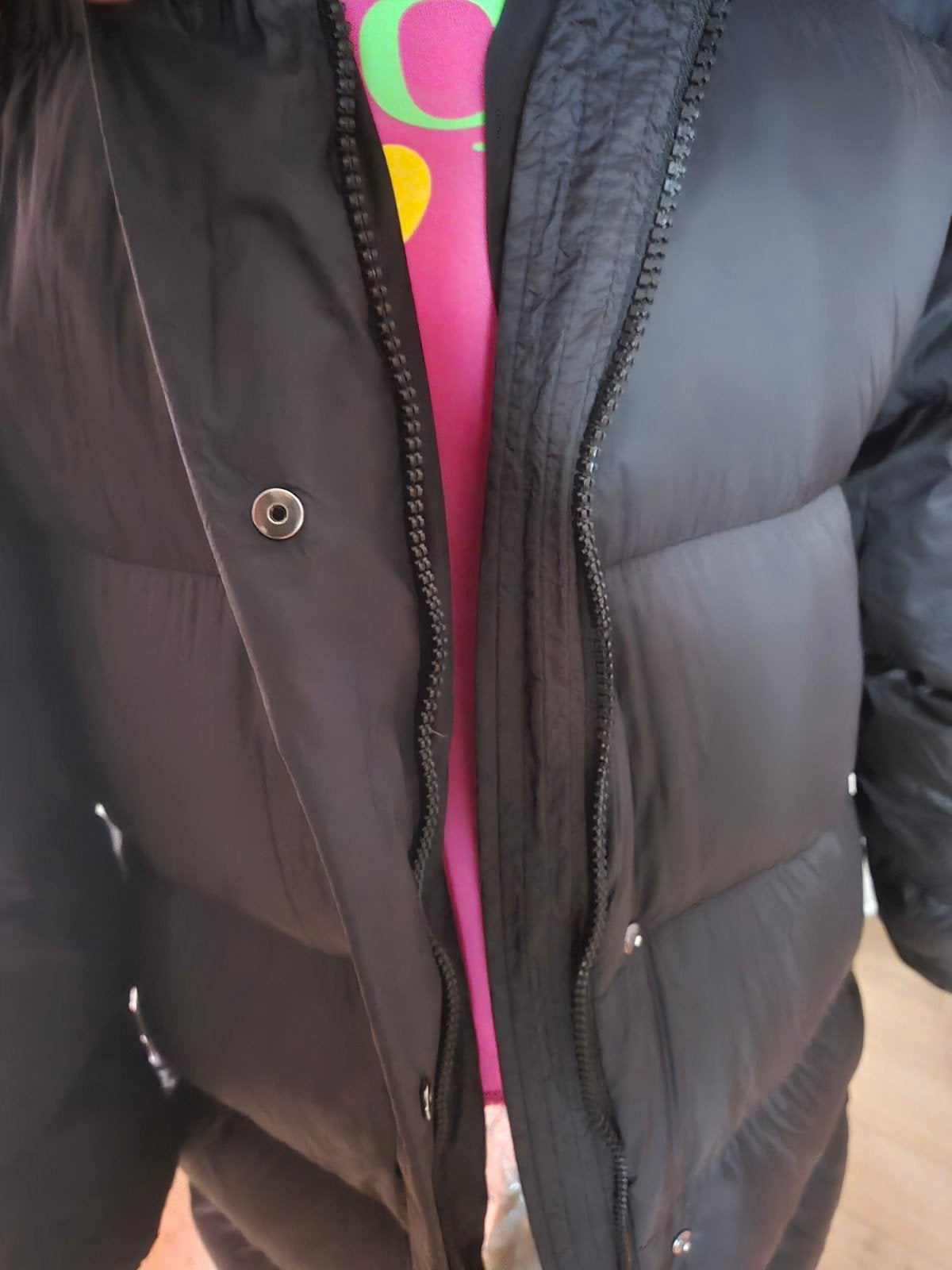 Zwarte Zara Puffer Jas - Maat m-l, Ophalen of Verzenden