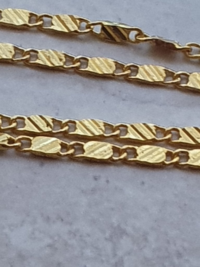 Super mooie bewerkte ketting zilver op goud gekeurd 18 kr, Sieraden, Tassen en Uiterlijk, Verzenden, Nieuw, Goud, Zilver