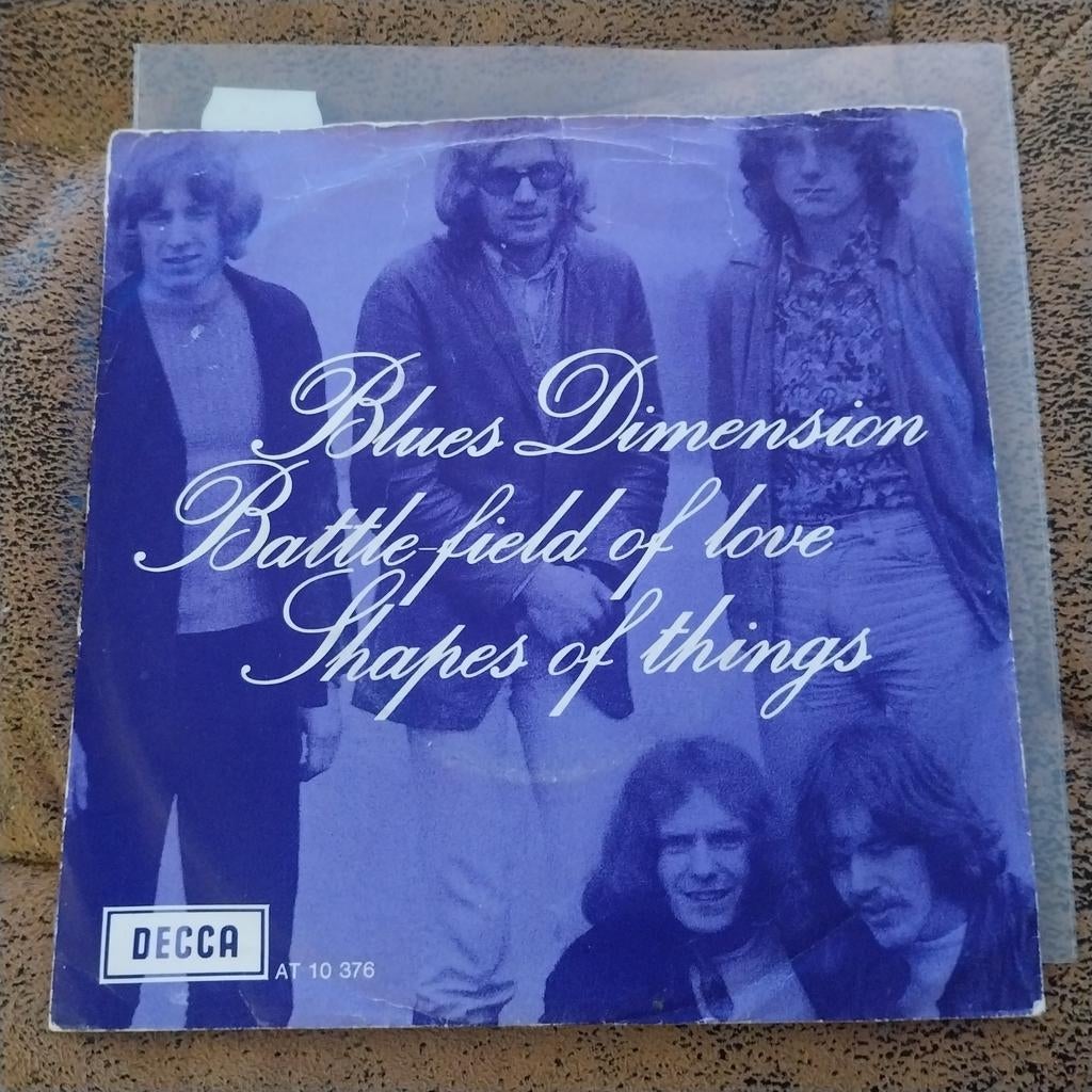 Blues Dimension - Battle-Field of Love / Shapes of Things, Cd's en Dvd's, Vinyl Singles, Gebruikt, Originele persing, 7 inch, Single