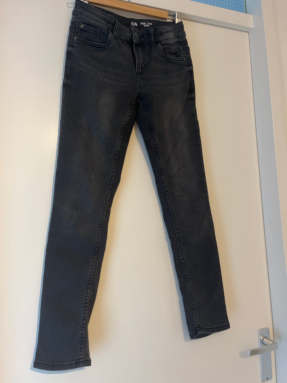 C&A Skinny Jeans Zwart Maat 152 (12 jaar), Ophalen of Verzenden, Gebruikt, Jongen of Meisje, Broek