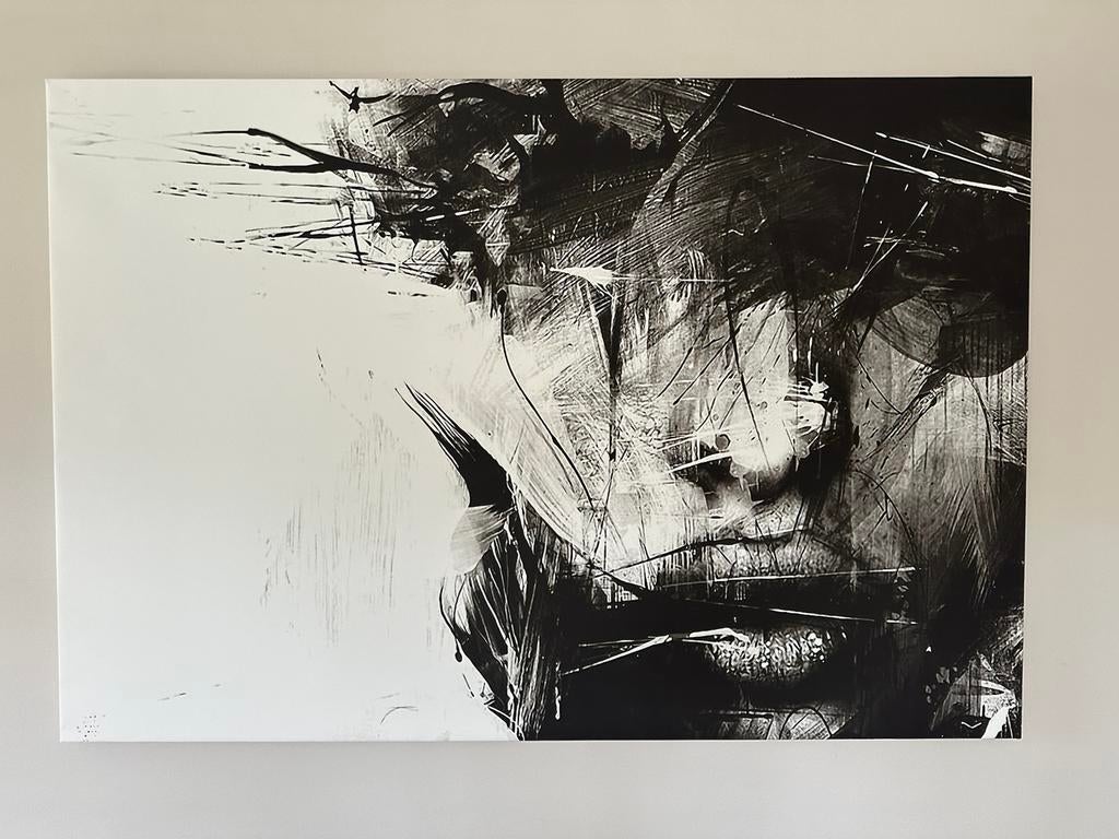 Abstract face canvas afmetingen 160 * 110 cm, Antiek en Kunst, Kunst | Schilderijen | Abstract, Ophalen