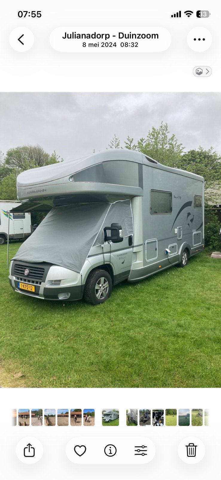 Karmann Ontario 700HB/2010/73000km/Airco/Treinzit, Caravans en Kamperen, Campers, Chemisch toilet, Alkoof, Fiat, Reservewiel