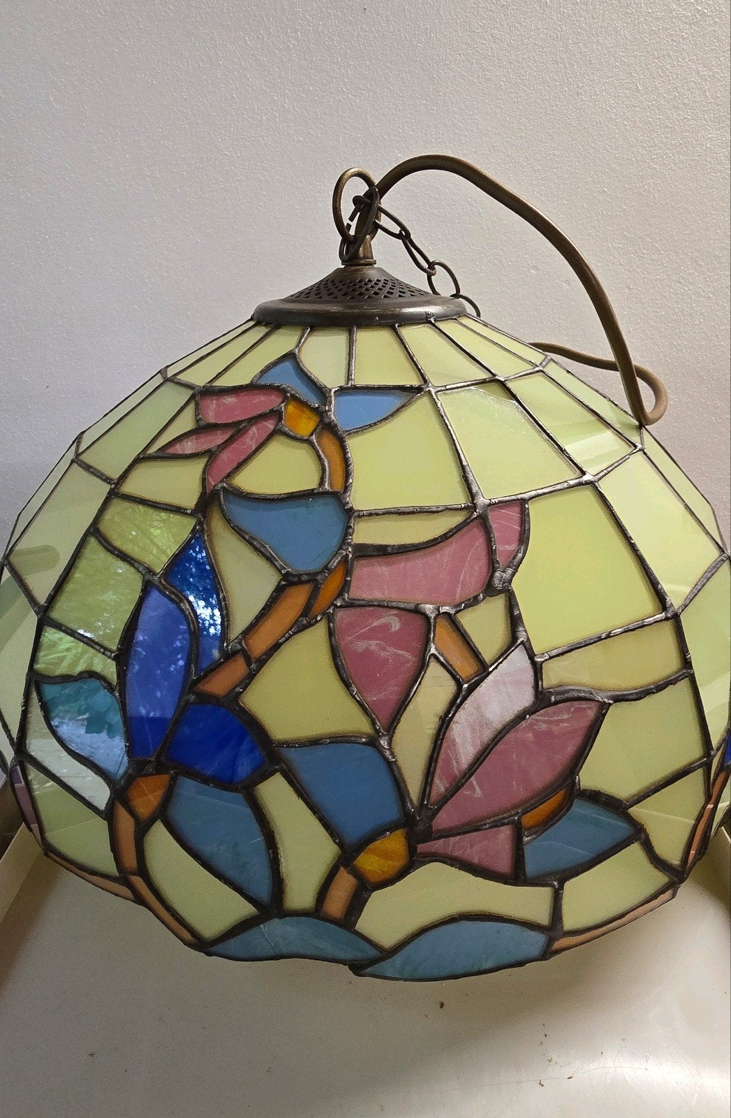 Tiffany Stijl Plafondlamp, Antiek en Kunst, Ophalen of Verzenden