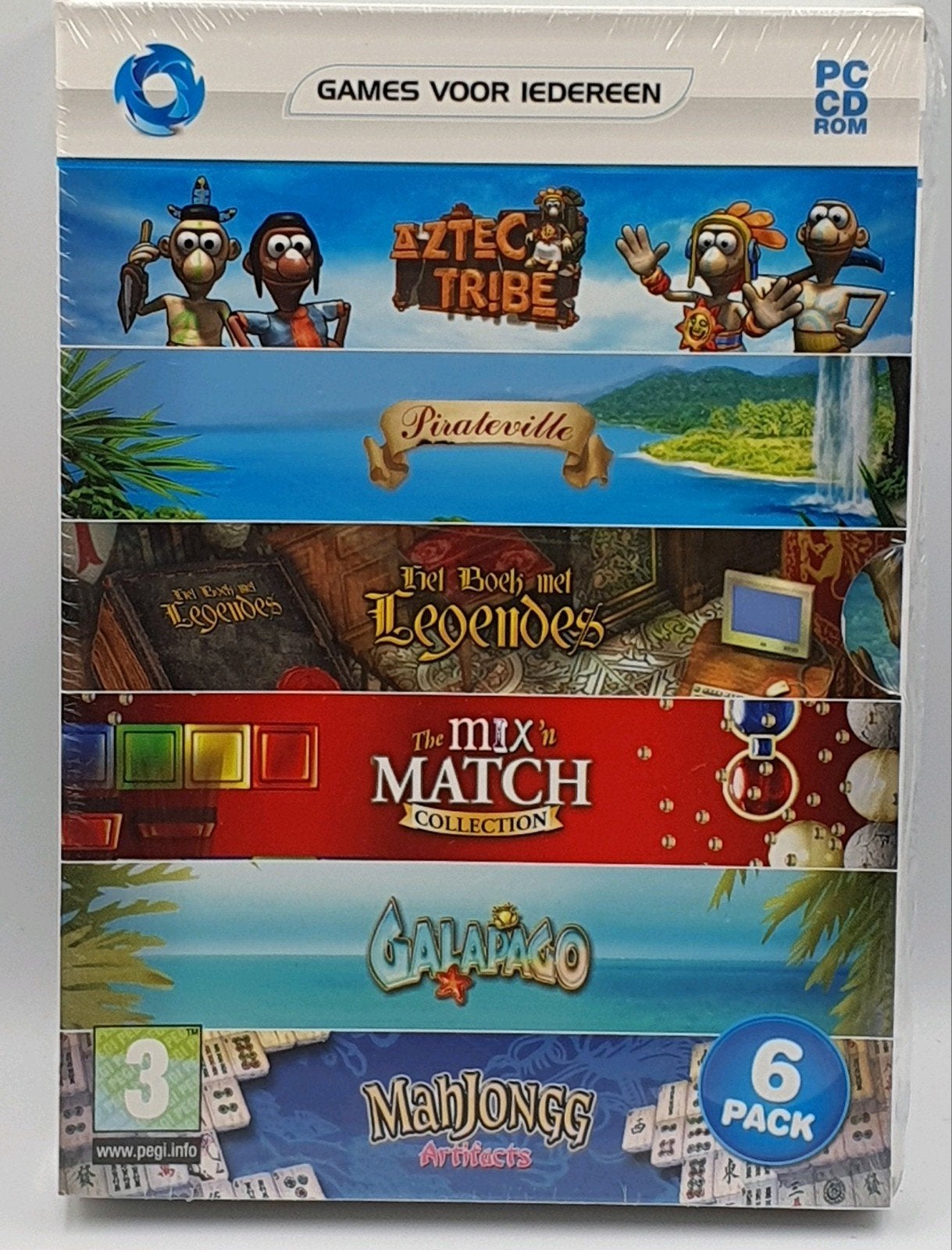 PC CD-ROM Games voor iedereen 6-pack (Nieuw in folie), Spelcomputers en Games, Overige genres, 1 speler, Nieuw, Eén computer