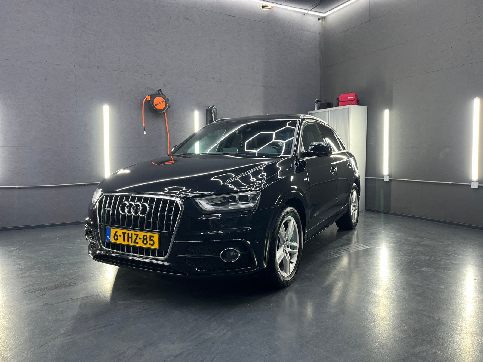 Audi Q3 2.0TFSI Quattro 125KW | Sportstoelen | Pano | 2014, Auto's, Euro 5, Zwart, 4 cilinders, Leder en Stof