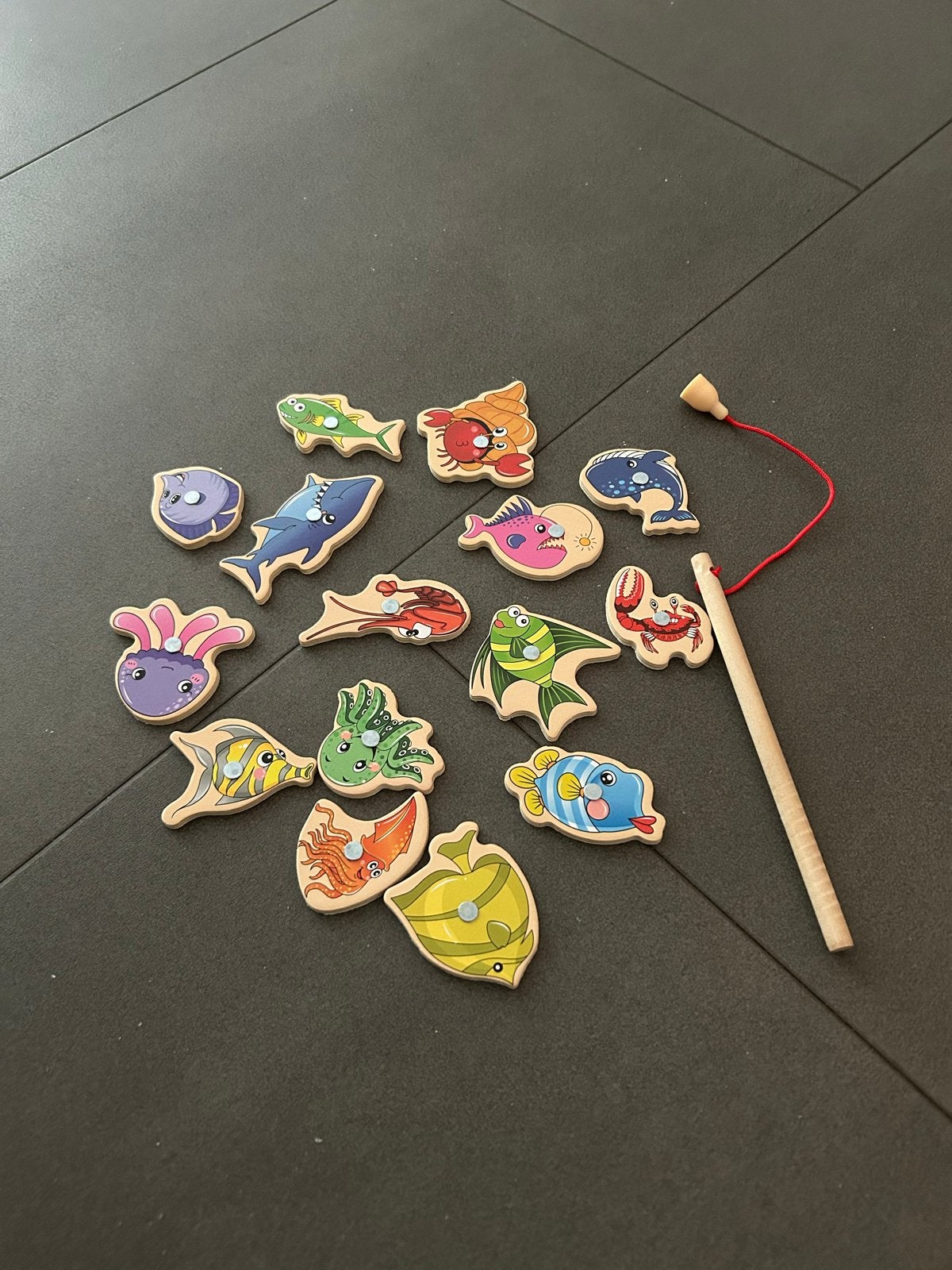 Houten magnetisch visspel voor kinderen, Ophalen, Gebruikt, Jongen of Meisje