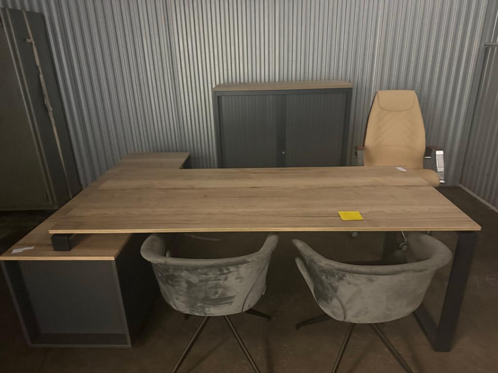 Complete Kantoor Set: Bureau, Stoelen en Kast, Huis en Inrichting, Ophalen