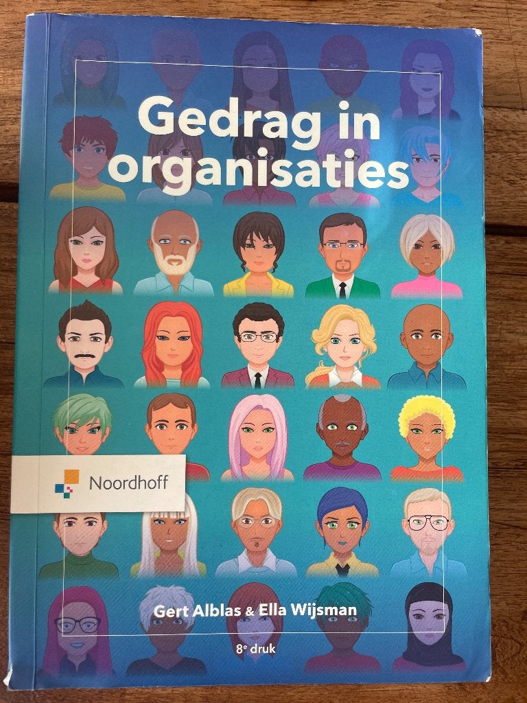 Gedrag in organisaties, Boeken, Noordhoff, Zo goed als nieuw, Alpha, HBO