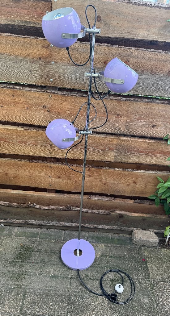 Vintage vloerlampen | Gepo | Raak | Anvia | Herda | Dijkstra, Natuurlijk materiaal, Zo goed als nieuw, Vintage | Design | Bollamp | Vloerlamp | 1970| Lamp | Booglamp