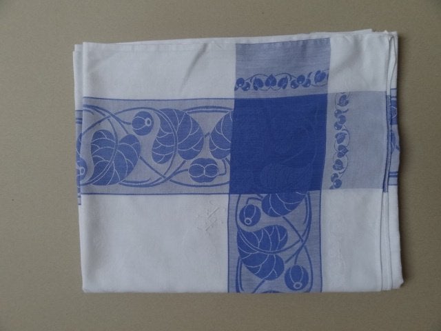 Art nouveau tafelkleed, ca 125 x 155 cm, Antiek en Kunst, Verzenden, Overige typen, Textiel, Beweegbaar