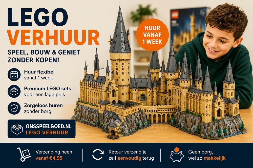Lego huren zonder abonnement, Ophalen of Verzenden, Zo goed als nieuw, Complete set, Lego