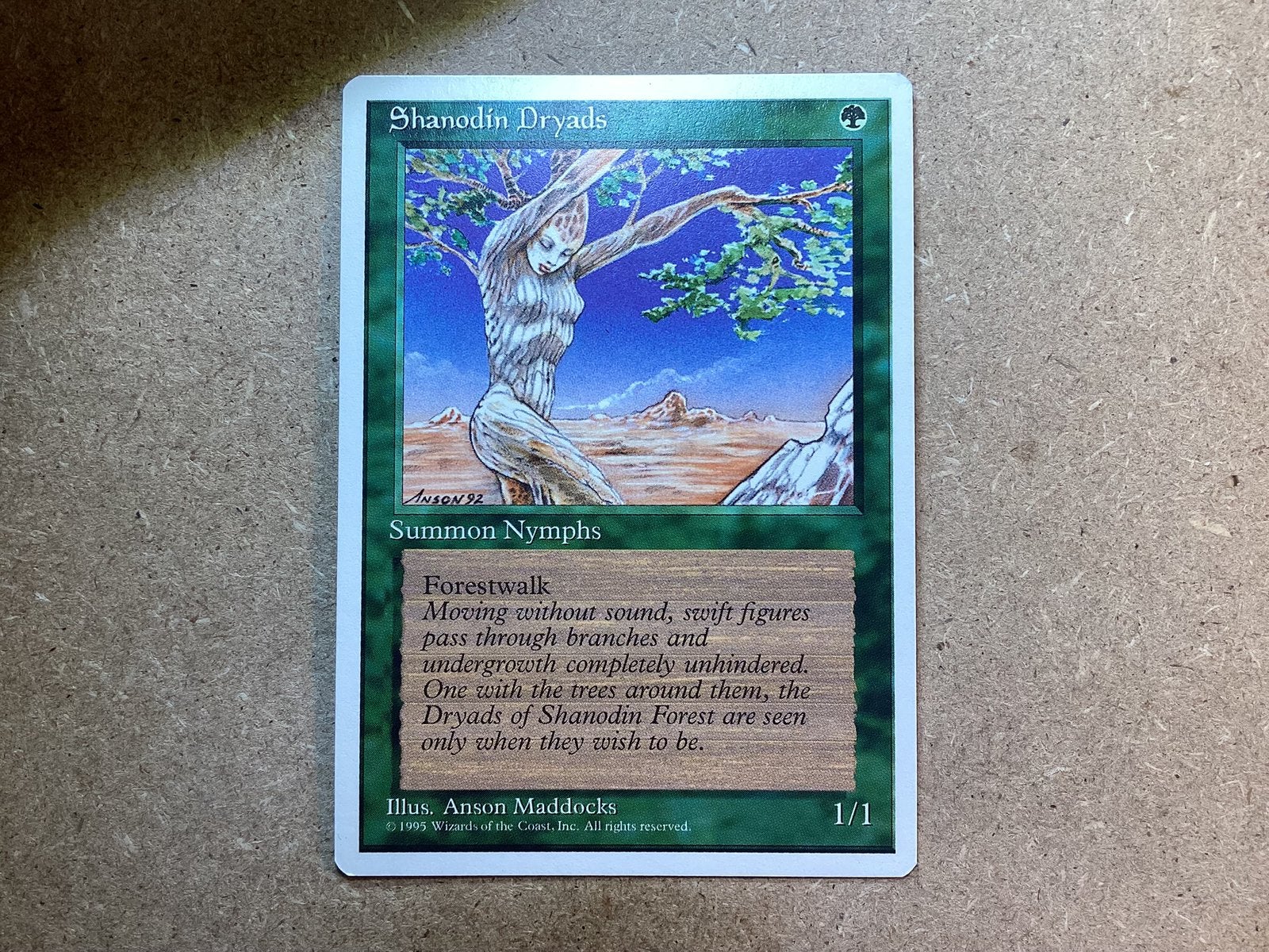1x Shanodin Dryads (Excellent), Ophalen of Verzenden, Zo goed als nieuw, Losse kaart