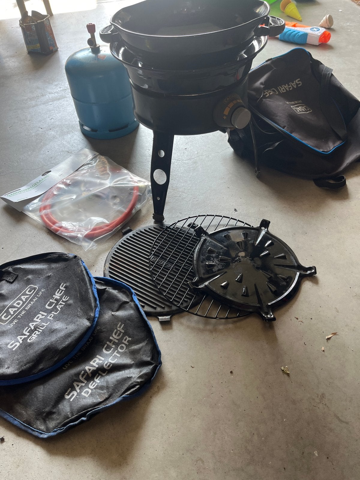 Cadac Safari Chef met toebehoren en gasfles, Ophalen, Gebruikt