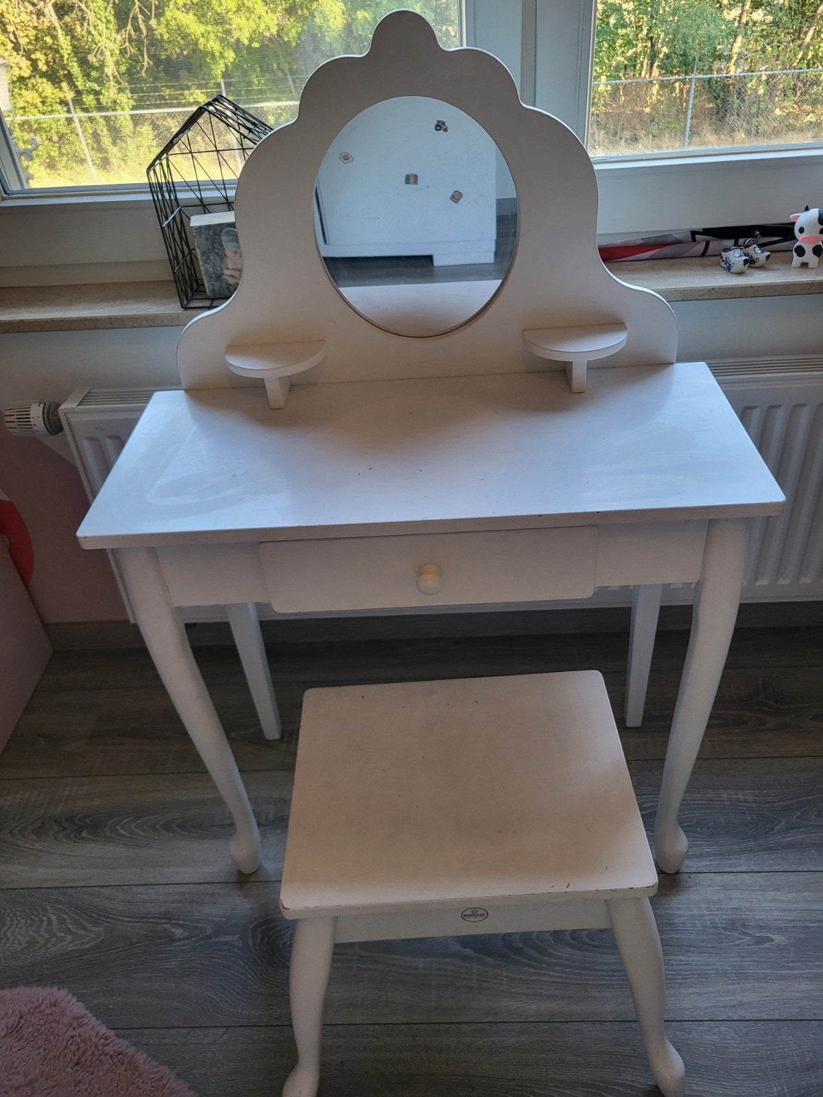 Kaptafel met krukje voor kinderen, Ophalen, Gebruikt, Tafel(s) en Stoel(en)