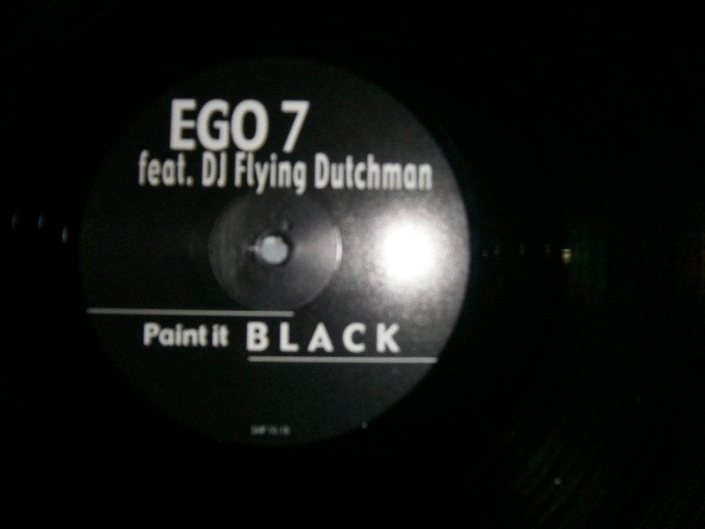 Ego 7 ft. DJ Flying Dutchman – Paint it Black. 2000. Techno, Ophalen, Inclusief binnenhoes, Zo goed als nieuw, Techno