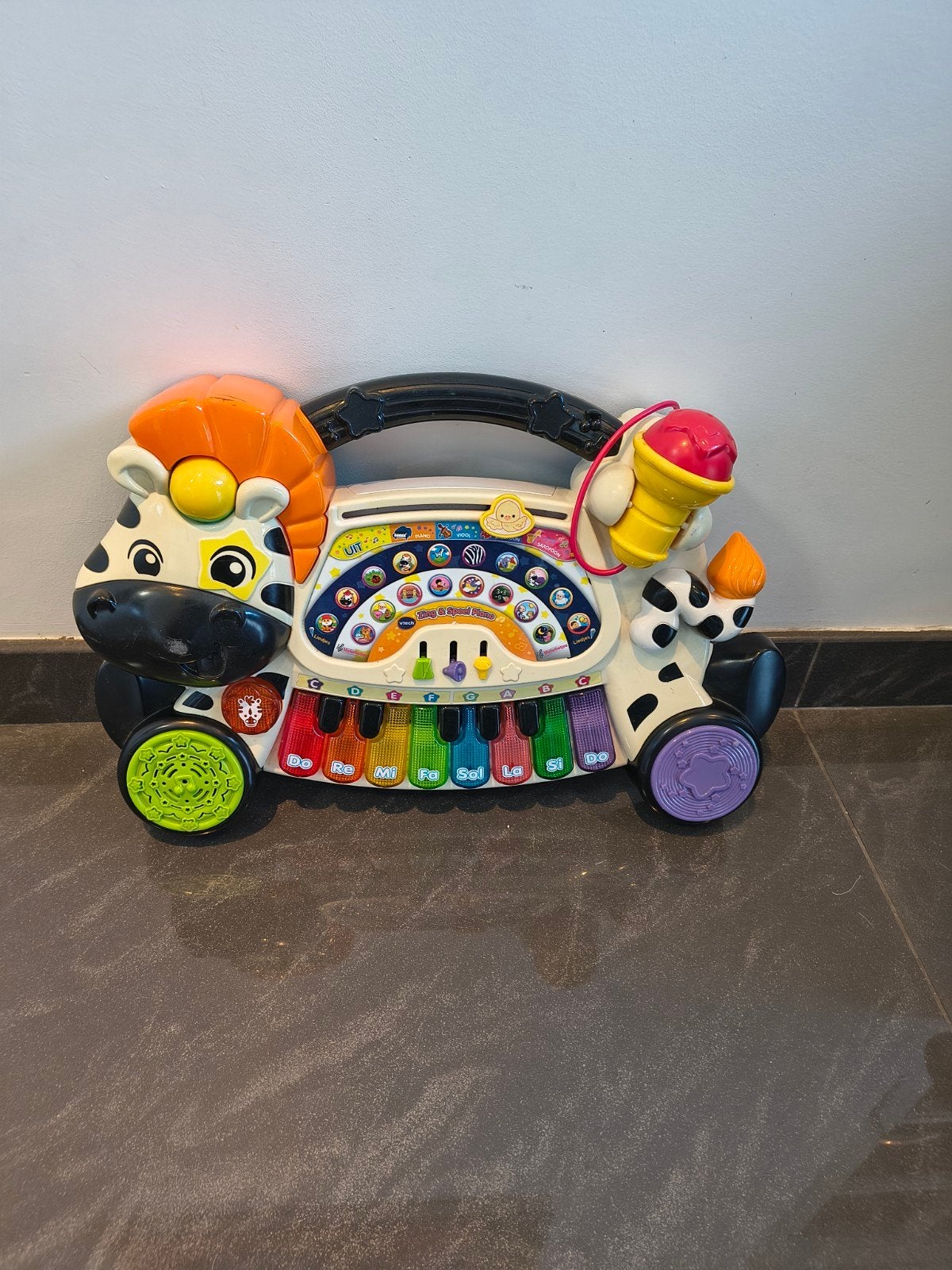 VTech Zebra Piano met licht en geluid, Ophalen, Gebruikt, Overige typen, Met licht
