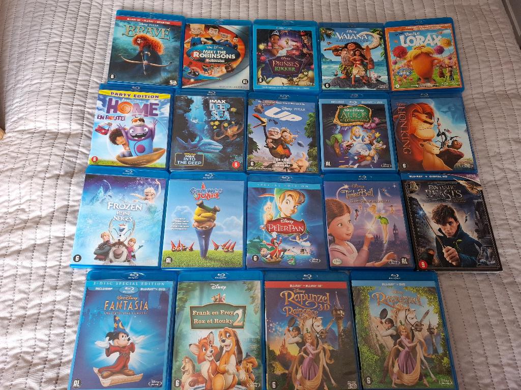 DISNEY BLU-RAY"S vanaf 4 euro per stuk!!, Cd's en Dvd's, Ophalen of Verzenden, Zo goed als nieuw, Tekenfilms en Animatie