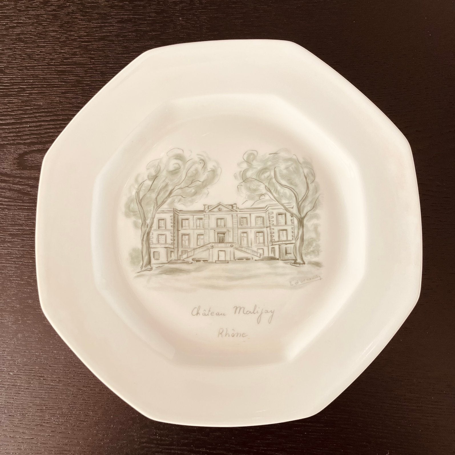 Vintage Limoges France verzamelbord – Château Malijay, Antiek en Kunst, Ophalen of Verzenden