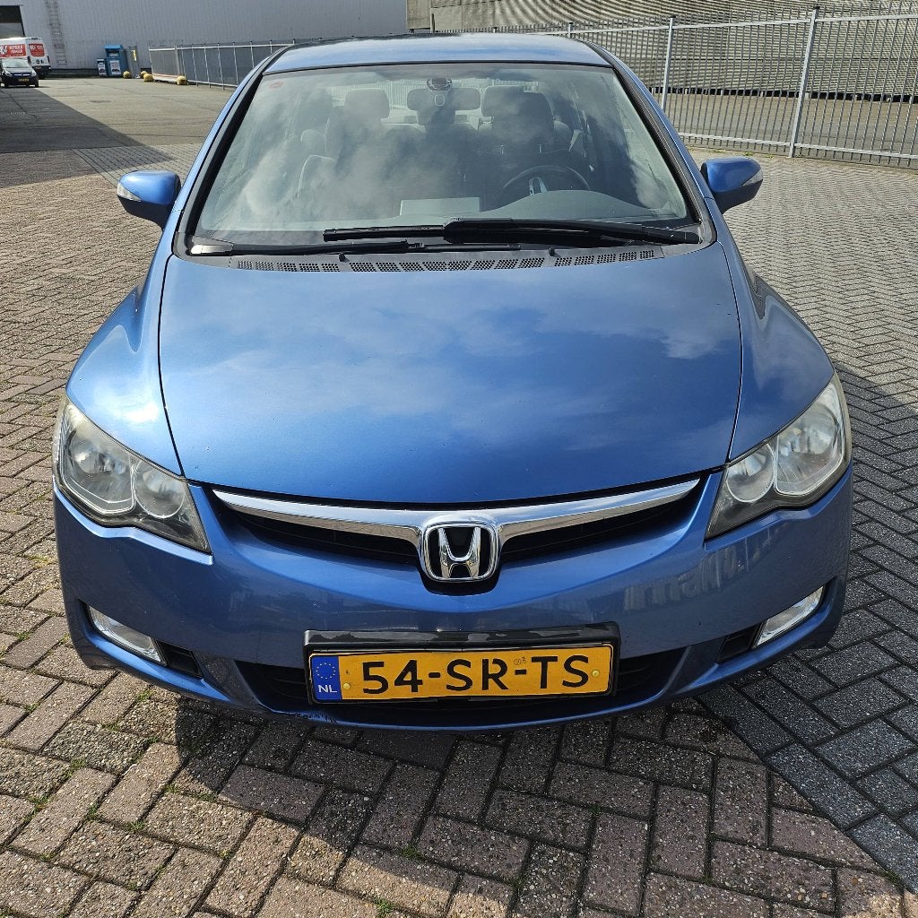 Honda Civic 1.3 Hybrid 2e eigenaar –hybride accu vervangen!!, Stof, Blauw, Origineel Nederlands, Navigatiesysteem