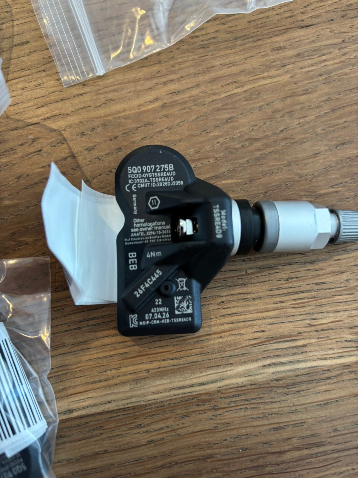 Nieuw Audi A3 A4 A5 Q5 TPMS sensoren geprogrammeerd 433 mhz, Ophalen of Verzenden