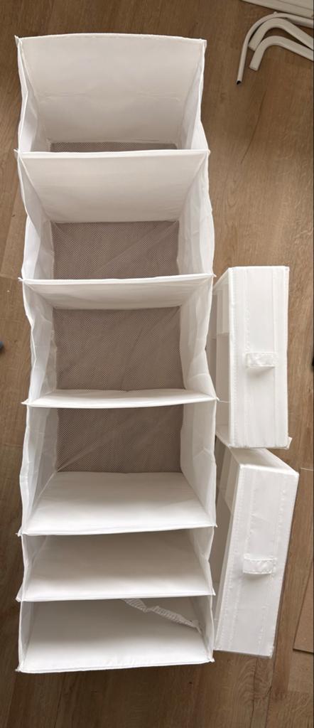 IKEA Skubb hangorganizer met 2 lades en 6 vakken, 100 tot 150 cm, Ophalen of Verzenden, Zo goed als nieuw, Met lade(s)