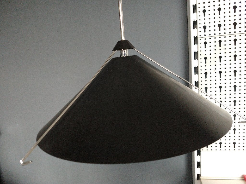 4  vintage Plafond /Pendellampen -Atelierlamp van Massive, Ophalen, Gebruikt, Glas, Overige fittingen