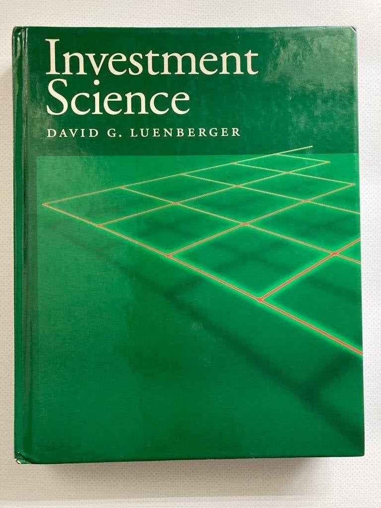 Investment Science - David G. Luenberger, Ophalen of Verzenden, David G. Luenberger, Beta, WO