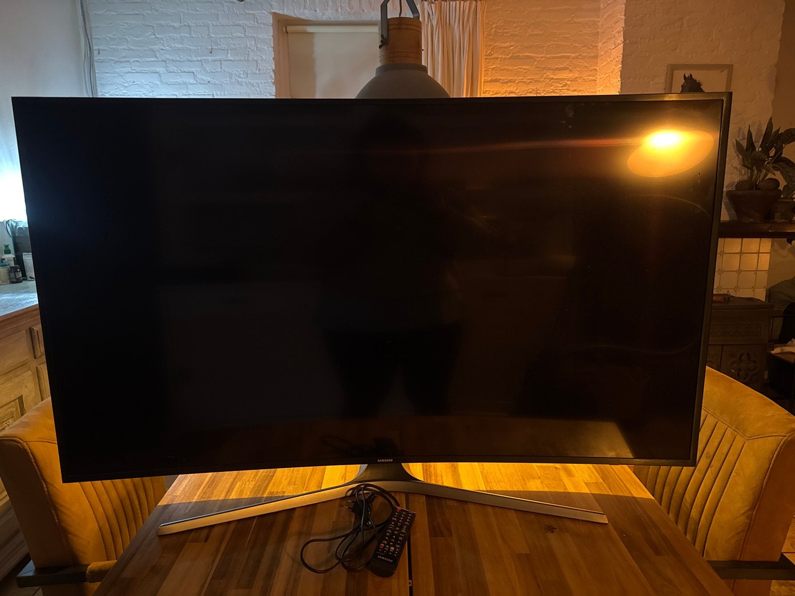 Werkende Samsung TV met klein vlekje in scherm, Audio, Tv en Foto, Ophalen, Samsung, 100 cm of meer, 4k (UHD)