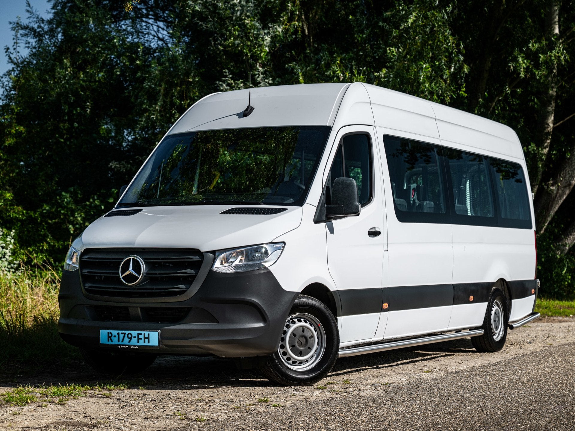 Mercedes-Benz Sprinter 2.2 CDi L4 143pk AUT. 9-Pers ROLSTOEL, Auto's, Gebruikt, 2000 kg, Leder en Stof, Wit