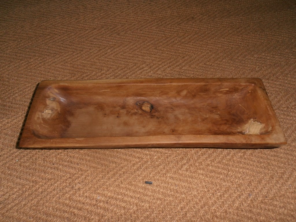 massief houten schaal 45x14, Schaal, Ophalen of Verzenden, Zo goed als nieuw, Overige vormen