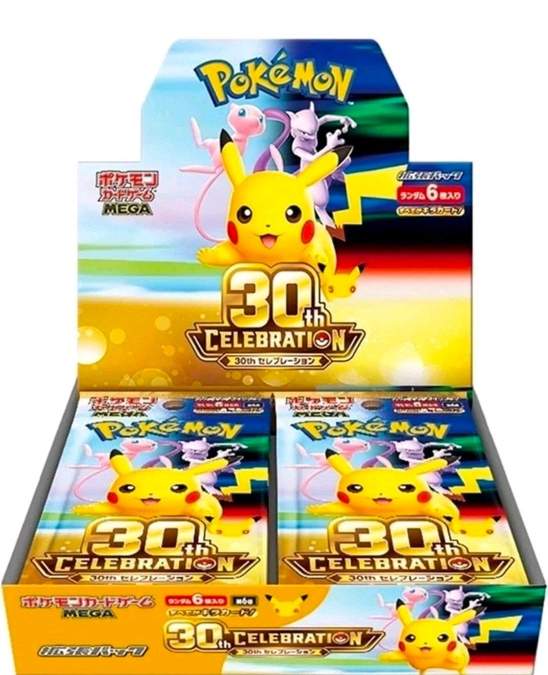 Pokémon TCG Mega 30th Celebration Boosterbox Japans, Ophalen of Verzenden, Nieuw, Boosterbox, Foil