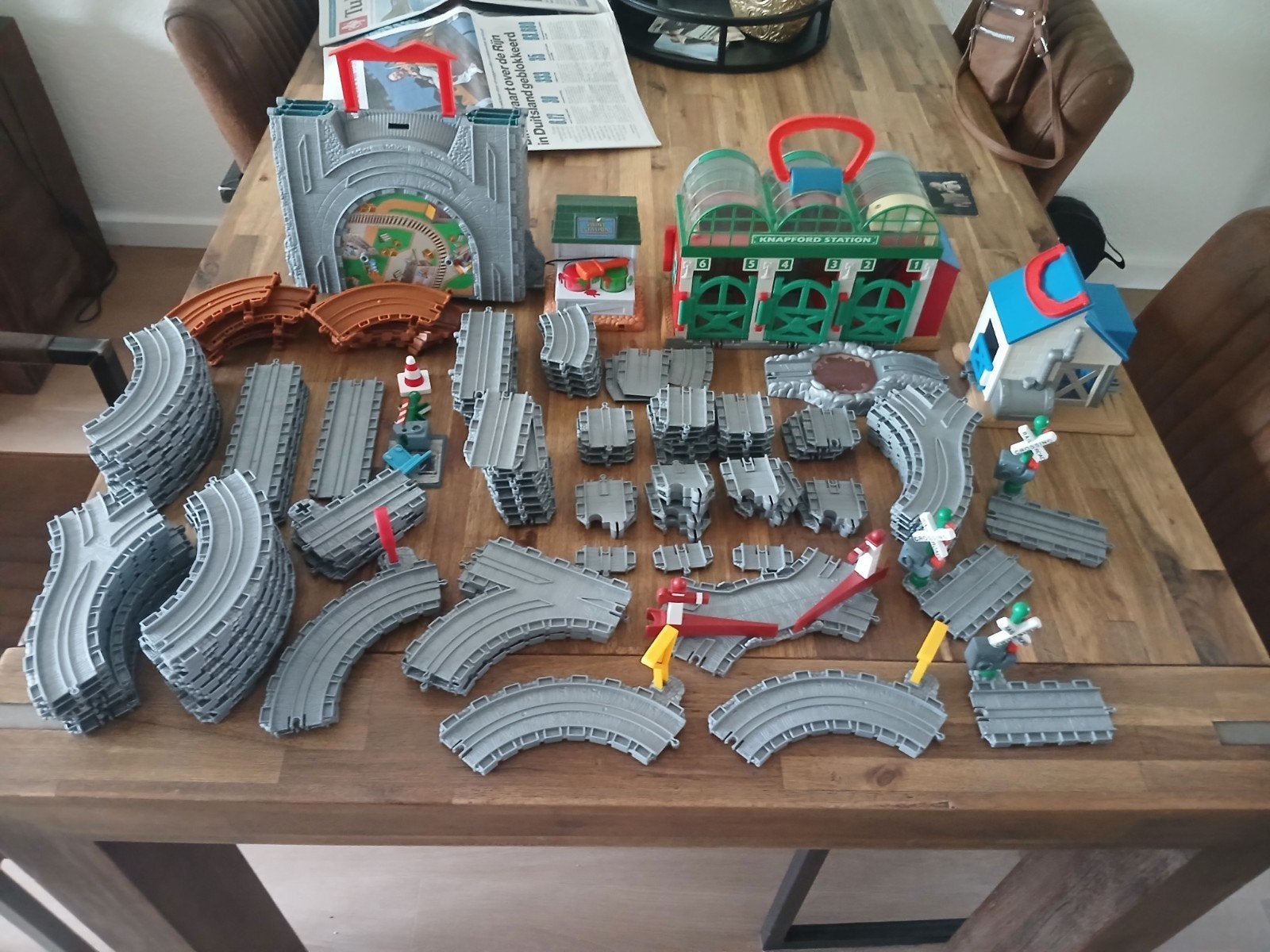 Grote Thomas de Trein collectie met rails en stations, Ophalen of Verzenden, Gebruikt