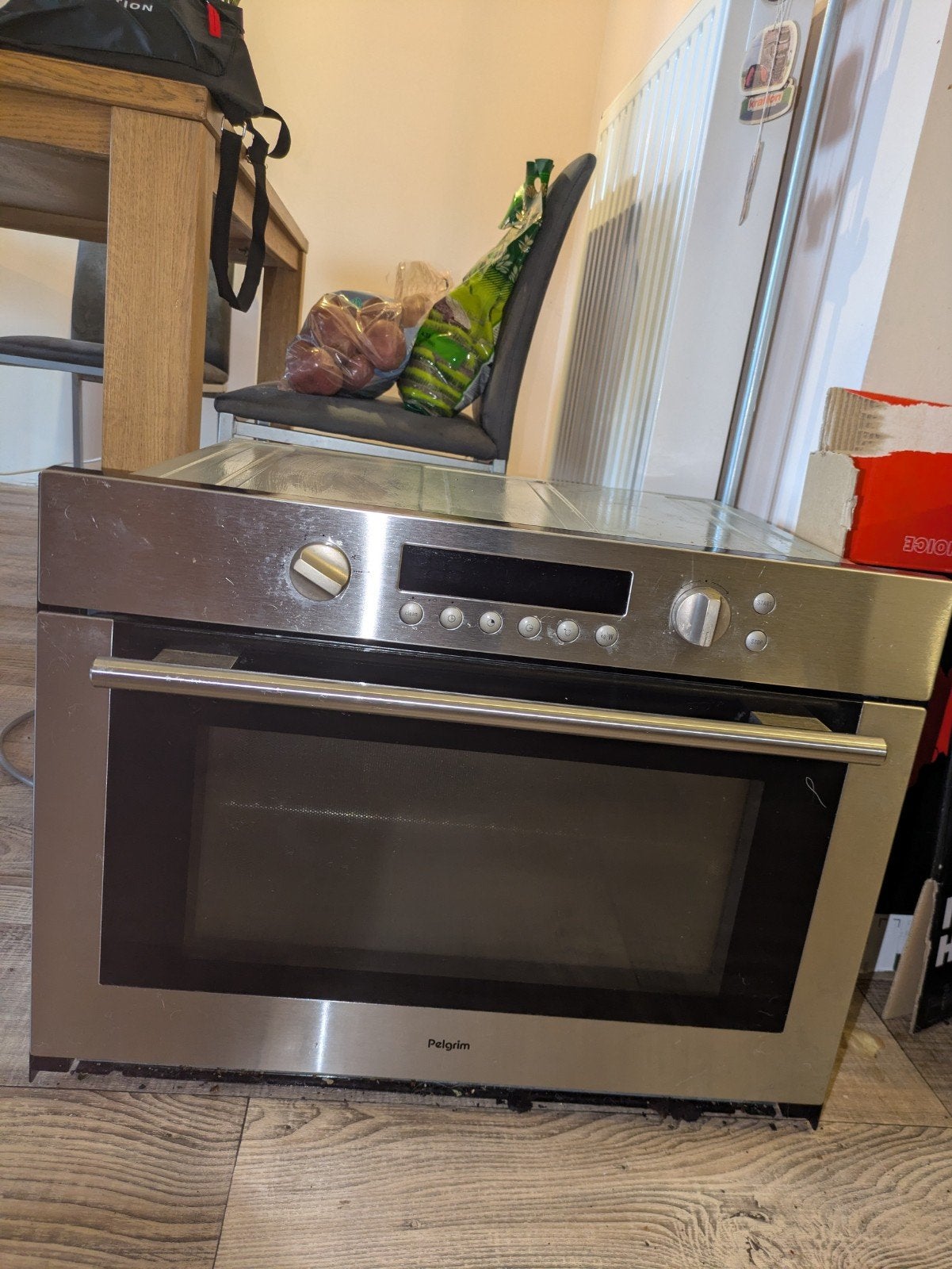 Pelgrim MAG695RVS inbouw oven / combimagnetron – magnetron d, Witgoed en Apparatuur, Gebruikt, Pelgrim, Ophalen of Verzenden, Combi-oven
